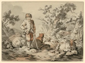 Shepherd Boy with His Flock