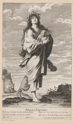 Sibyl of Erythrae, with Mary and Child in the Background