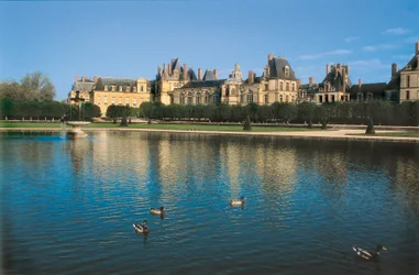 Castle of Fontainebleau in Seine and Marne, France. Architecture by Gilles Le Breton
