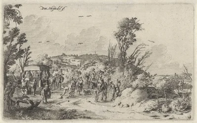 Carriage and Riders on a Country Road, Smell, Landscapes with the Five Senses (series title)