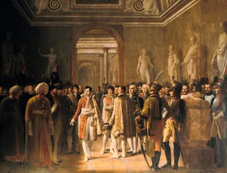 Napoleon receiving at the Louvre the deputies of the army, 8 December 1804, 1808