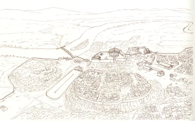 Ancient Rome: View of the City of Rome in the 6th Century BC