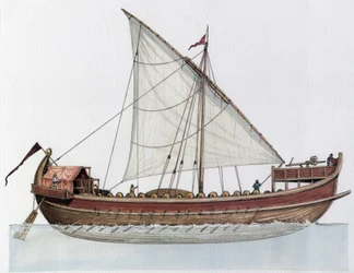 Byzantine Empire: Reconstruction of a Dromon, Warship, 9th-11th Century