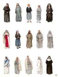 Costumes and Dresses of Nuns and Monks in the 20th Century