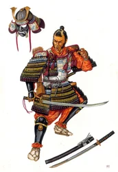 Representation of a Samurai, Japanese Warrior in the 16th Century