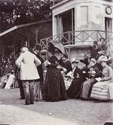 Spectators in the Stands Control the Outcome of a Race at the Cascine Park