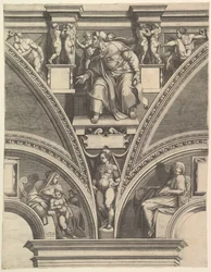 The Prophet Ezekiel, from the series of Prophets and Sibyls in the Sistine Chapel