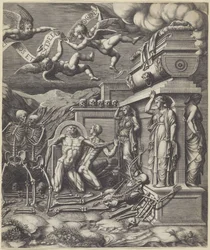 Vision of Ezekiel Over the Valley of Bones (right half)
