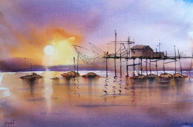 Golden Hour Fishing Pier