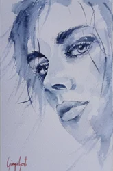 Indigo Gaze Portrait