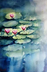 Serene Pink Lilies