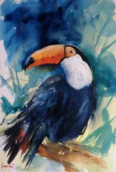 Vibrant Tropical Toucan