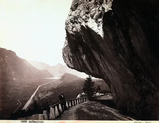 A road in the Brünigpass mountains, Switzerland