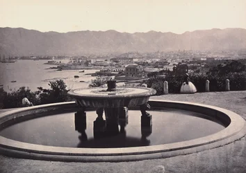 Panorama from the Villa Belmonte with the Fountain, Palermo