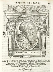 Milan, Biblioteca Braidense, Lives of the Most Excellent Painters, Sculptors, and Architects, Giorgio Vasari 1568, Alfonso Lombardi