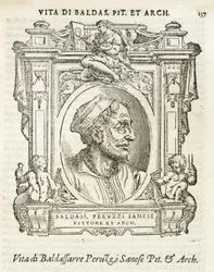Milan, Biblioteca Braidense, Lives of the Most Excellent Painters, Sculptors, and Architects, Giorgio Vasari 1568, Baldassarre Peruzzi