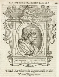 Milan, Biblioteca Braidense, Lives of the Most Excellent Painters, Sculptors, and Architects, Giorgio Vasari 1568, Bartolomeo Ramenghi called Bagnacavallo