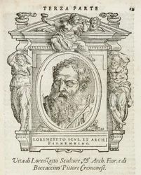 Milan, Biblioteca Braidense, Lives of the Most Excellent Painters, Sculptors, and Architects, Giorgio Vasari 1568, Lorenzo Lotti called Il Lorenzetto