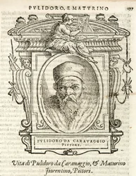 Milan, Biblioteca Braidense, Lives of the Most Excellent Painters, Sculptors, and Architects, Giorgio Vasari 1568, Polidoro da Caravaggio