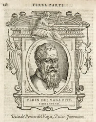 Milan, Braidense Library, Lives of the Most Excellent Painters, Sculptors, and Architects, Giorgio Vasari 1568, Perin del Vaga