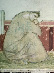 Apparition of St Francis to St Anthony (detail), Basilica of Santa Croce, Bardi Chapel, Florence