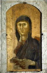 Madonna. Portrait of the Virgin on a Gold Background