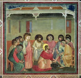 Christ Washing the Disciples Feet, c.1305 (post restoration)