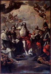 Saint John the Baptist, Saint George, Saint Lucy, Saint Catherine, Saint Bernard