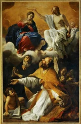 Coronation of the Virgin with Saint Augustine and Saint William of Aquitaine …
