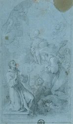 Saint Peter of Alcantara and Saint Anthony of Padua Worship the Christ Child