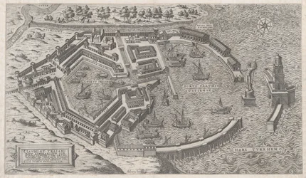 Speculum Romanae Magnificentiae: Port of Rome, 1581