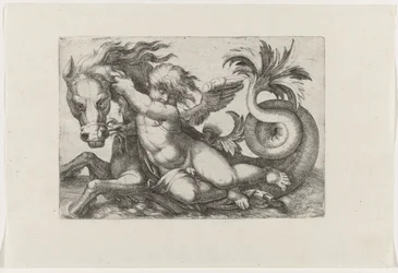 Putto Riding a Seahorse
