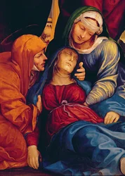 Deposition (detail) Showing Madonna Fainting