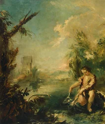 Detail of Tobias and Fish