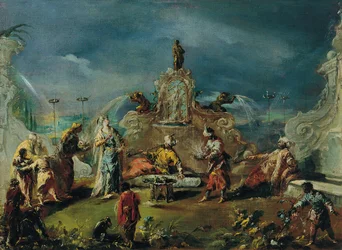 Scene in the Garden of a Serraglio