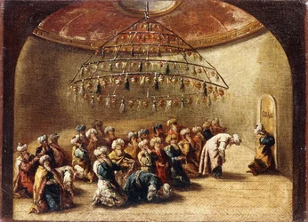 Turks at Prayer in a Mosque