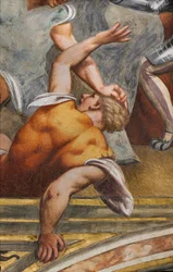 Central Aisle, First South Span, Christ Nailed to the Cross