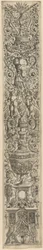 Griffins and Two Cupids Crossing Halberds, plate five of Twelve Ornament Panels