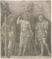 Risen Christ Between Saints Andrew and Longinus