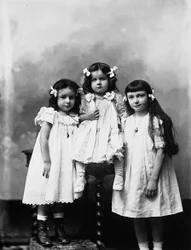 Portrait in Studio of Three Children