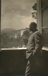 Portrait of Alfredo Trombetta in Uniform with a Cigarette in Hand