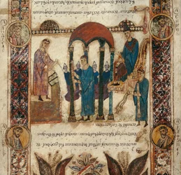 Recitation of the Exulet during the Easter Vigil. Exultet of the Cathedral of San Sabino in Bari