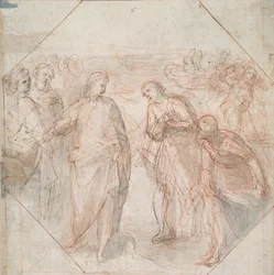 The Fall of Simon Magus (recto); The Calling of James and John (or of Peter and Andrew) (verso)