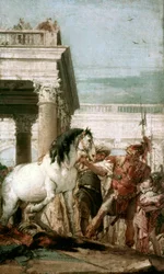 Alexander the Great and his horse Bucephala