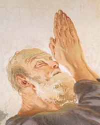 Abraham and angels, by Giambattista Tiepolo (detail)