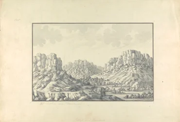 View of Hill Towns or Ruins near Damascus