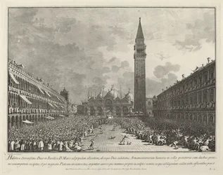 The Doge Carried Around the Piazza San Marco, 1763-1766