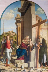 Madonna with Child Between St. Michael and Andrew