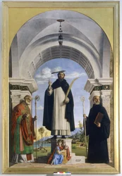 Saint Peter Martyr with Saints Nicholas and Benedict