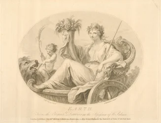 Earth, engraved by Francescco Bartolozzi (1727-1815) published London, 1803